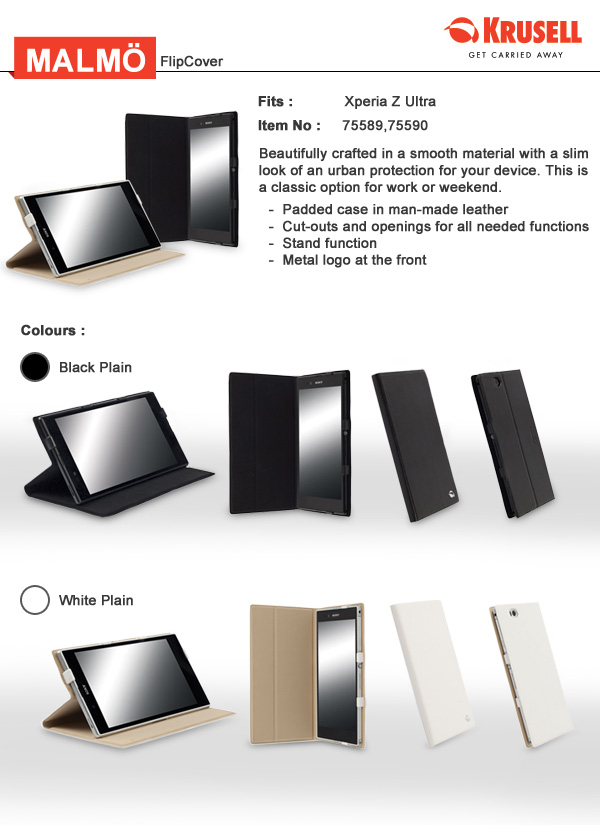 เคส Sony X Peraia Z Ultra หนังแท้ ดีไซน์เก๋ นำเทรนด์ รูปที่ 1