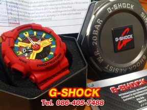 G-Shock GA-110FC สีแดงและน้ำเงิน รูปที่ 1