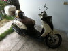 รูปย่อ ขายด่วน!!!   YAMAHA  FINO สีครีม-น้ำตาล วิ่ง 7797 km. พร้อมกล่องใส่ของ+หมวก รูปที่1
