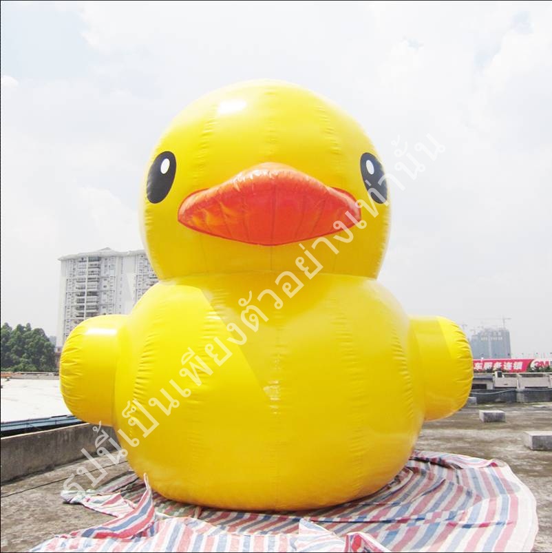 ลอยน้ํา Rubber Duck ของเล่นเป่าลมยักษ์ จำหน่าย รูปที่ 1