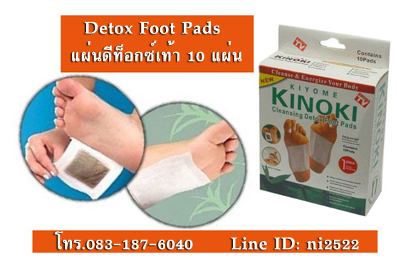 แผ่นดีท็อกซ์เท้า Detox Foot Pads ช่วยขจัดสารพิษโดยวิธีธรรมชาติบำบัด รูปที่ 1