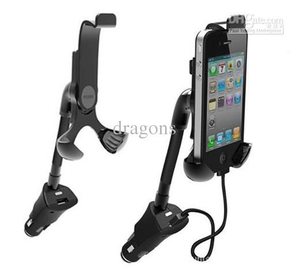 ที่จับยึด Smartphone พร้อมที่เสียบชาร์จ USB ในรถยนต์ รูปที่ 1