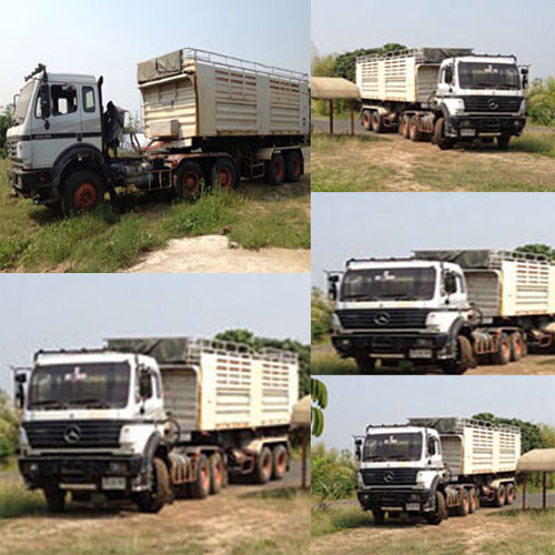 ขายด่วน รถบรรทุก Benz มือสอง เทเลอร์พร้อมหาง 2เพลา รูปที่ 2
