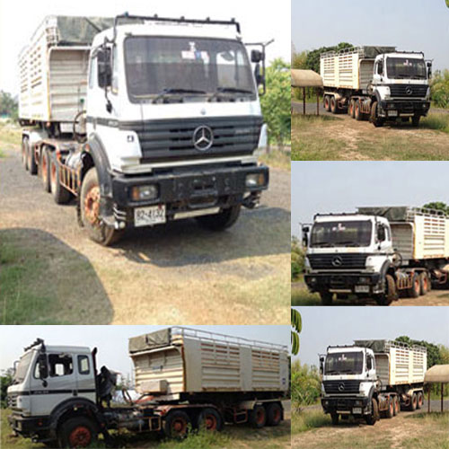 ขายด่วน รถบรรทุก Benz มือสอง เทเลอร์พร้อมหาง 2เพลา รูปที่ 3