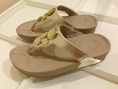 ขายรองเท้า Fitflop Lunetta Gold เบอร์ 6 (เทียบได้กับ 39) มือสอง ของแท้ จากอังกฤษ ใส่ครั้งเดียว