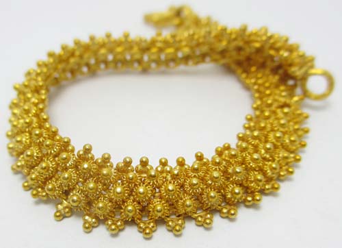 กำไล หัวบัว ไขว้ เพชร 0.32 ct. ทอง90 นน. 16.84 g รูปที่ 7