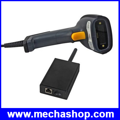บาร์โค้ดสแกนเนอร์ เครื่องอ่านบาร์โค้ดไร้สาย HD USB Wireless Barcode Laser Scanner อ่านบาร์โค้ดยาว รับส่งข้อมูล400เมตร รูปที่ 1