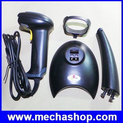 เครื่องอ่านบาร์โค้ด เครื่องสแกนบาร์โค้ด เครื่องอ่านบาร์โค้ดอัตโนมัติLaser Barcode Scanner PG-LS1308เหมาะสำหรับเคาร์เตอร์ รูปที่ 3