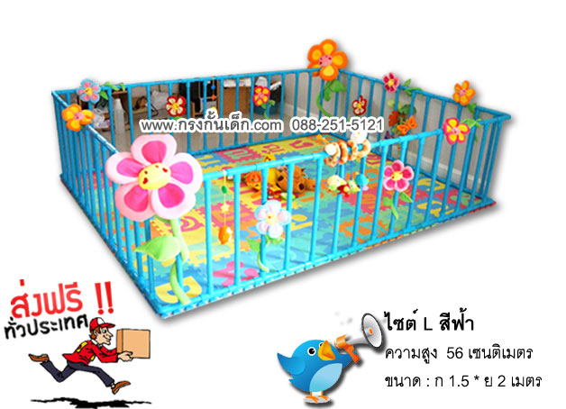 คอกกั้นเด็ก กรงกั้นเด็ก รั้วกั้นเด็ก ทำจากท่อพีวีซี ท่อpvc ที่ใช้เป็นสินค้าของท่อน้ำไทย ปลอดภัยมี มอก. ราคาประหยัด รูปที่ 5