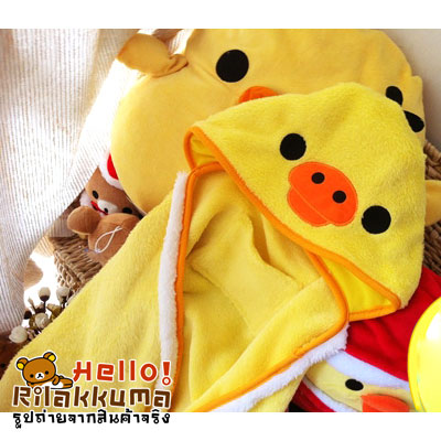 ขายผ้าคลุมไหล่ และหมวก ไก่เหลืองโทริ จากญี่ปุ่น น่ารักมาก รูปที่ 2