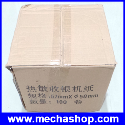 จำนวน100ม้วน กระดาษความร้อน กระดาษเครื่องพิมพ์ใบเสร็จ Thermal Papar กระดาษใบเสร็จ ขนาด2