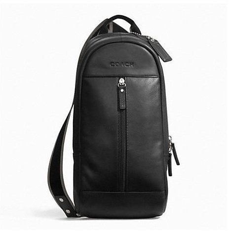 กระเป๋าผู้ชาย COACH  HERITAGE WEB LEATHER SLING F70811 รูปที่ 3