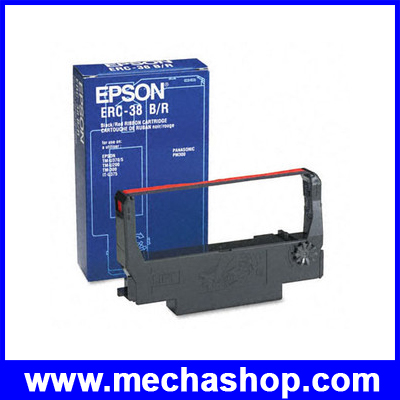 ผ้าหมึก Epson ERC-38BR สำหรับเครื่องพิมพ์ใบเสร็จ เครื่องพิมพ์สลิปEPSON แบบหัวเข็ม Ribbon for Dot Matrix Printer Epson รูปที่ 1
