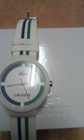 นาฬิกา LACOSTE รุ่น 2010538 สายขาว ลายเขียว น้ำเงิน นางฟ้า มือ2สภาพใหม่กริบ!