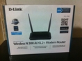 ขาย Rounter Modem Wireless N 300 ADSL2+ ยี่ห้อ D-Link ของใหม่แกะกล่อง Lifetime