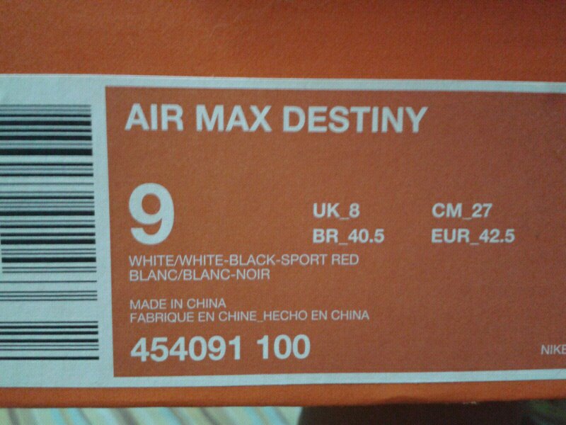 ******* NIKE AIR MAX DESTINEY พื้นเต็มๆๆ ใส่เล่นปูนไม่กี่ครั้ง ขายเพราะคับบีบเท้าไป ไม่อยากเก็บ(มีกล่อง) ******* รูปที่ 3