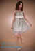 รูปย่อ maxi dress - ชุดเดรสยาวผ้าลูกไม้ แฟชั่น สายเดี่ยว จับสม๊อกช่วงหน้าอก สีขาว ใส่ไปงานแต่งงาน น่ารัก ใส่ออกงาน สวยมากๆ ค่ะ (พร้อมส่ง) รูปที่4