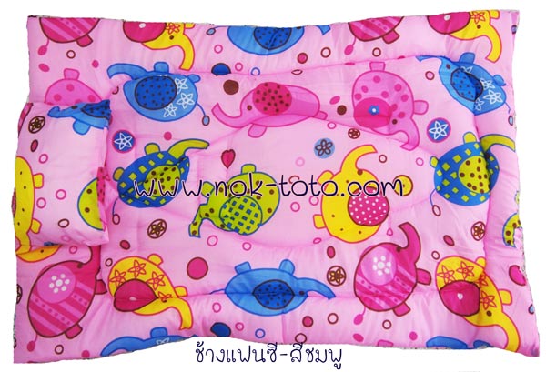 ที่นอนเด็กอนุบาลผ้า Polyester100% ลายน่ารัก(ใย200g)Size 30x42'' ---บาง  รูปที่ 4