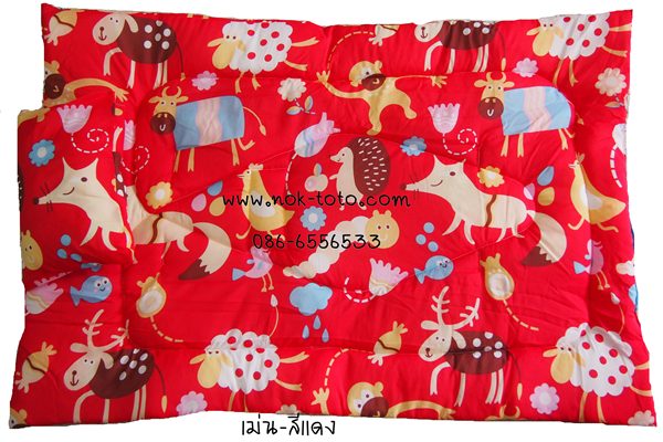 ที่นอนเด็กอนุบาลผ้า Polyester100% ลายน่ารัก(ใย200g)Size 30x42'' ---บาง  รูปที่ 7