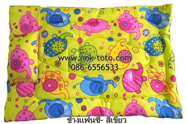 ที่นอนเด็กอนุบาลผ้า Polyester100% ลายน่ารัก(ใย200g)Size 30x42'' ---บาง  รูปที่ 3