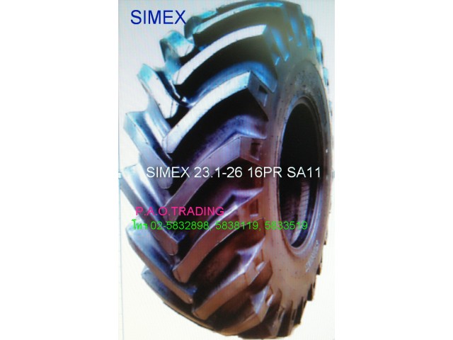 ขายยางรถตัดอ้อย 23.1-26 16ชั้น ดอกบั้ง SIMEXไซเม็กซ์ มาเลเซีย รูปที่ 1