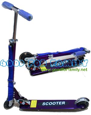Scooter สกู้ดเตอร์ 2 ล้อ รถขาไถ อลูมิเนียม รับน้ำหนัก 80 กก. ล้อ 4 นิ้ว สายสะพาย ของเล่นเด็ก รูปที่ 4