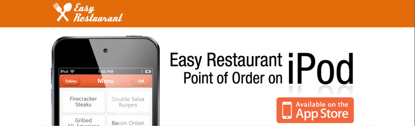 โปรแกรมร้านอาหาร บน IPod (Easy Restaurant Point of Order on IPod) รูปที่ 1