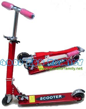 Scooter สกู้ดเตอร์ 2 ล้อ รถขาไถ อลูมิเนียม รับน้ำหนัก 80 กก. ล้อ 4 นิ้ว สายสะพาย ของเล่นเด็ก รูปที่ 5