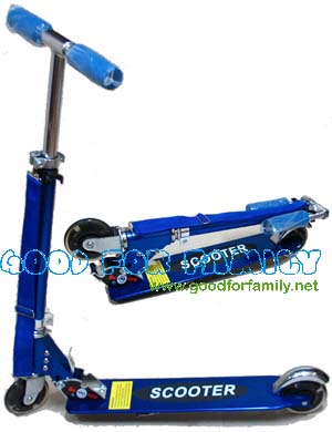 Scooter สกู้ดเตอร์ 2 ล้อ รถขาไถ อลูมิเนียม รับน้ำหนัก 80 กก. ล้อ 4 นิ้ว สายสะพาย ของเล่นเด็ก รูปที่ 2