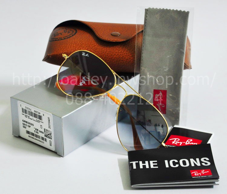 ขาย แว่นตา Ray Ban RB3025 001/3F ไซส์58  รูปที่ 1