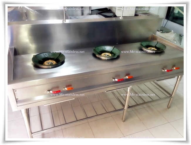 Mr.stainless , เครื่องครัวสแตนเลส , เตาผัดทอด , เตาครัวไทย , เตาร้านอาหาร , เตา 2 หัว , เตาไทย รูปที่ 6