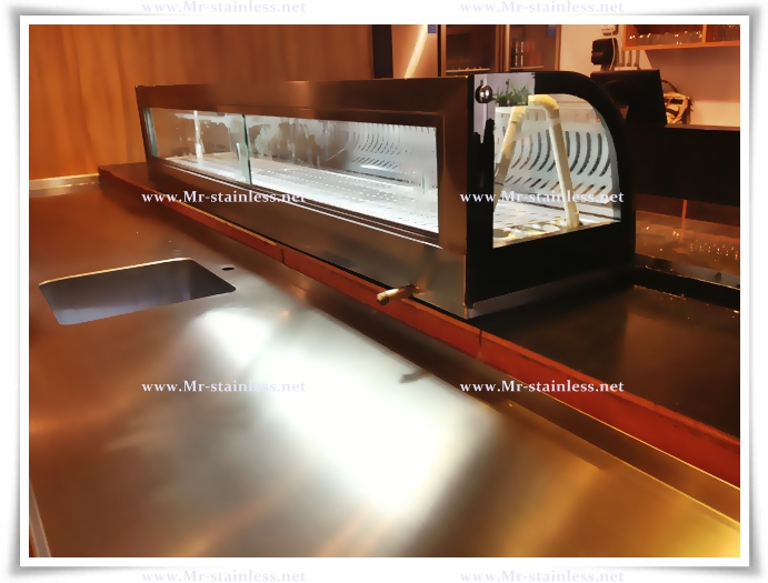 MR. stainless ขาย ตู้ซูชิ , ตู้โชว์ซูชิ , ตู้โชว์อาหารญี่ปุ่น , ตู้กระจกขายซูชิ รูปที่ 4