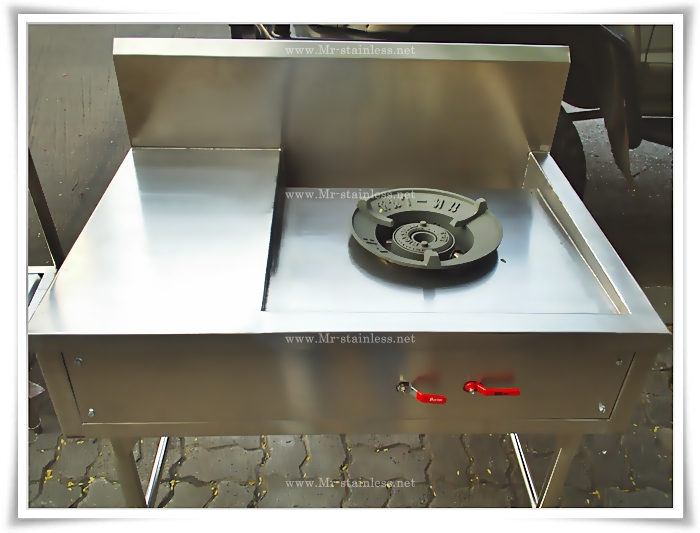 Mr.stainless , เครื่องครัวสแตนเลส , เตาผัดทอด , เตาครัวไทย , เตาร้านอาหาร , เตา 2 หัว , เตาไทย รูปที่ 3