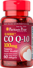 CoQ10 QSorb 100 mg. ยี่ห้อ Puritan 60 เม็ด ลืมริ้วรอยไปได้เลย ต้านอนุมูลอิสระและรักษาโรค รูปที่ 1