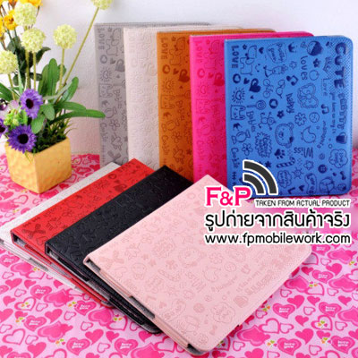 ขายถูก เคสหนัง สำหรับ iPad2 ไอแพด 3 4 สวยมาก ลายการ์ตูน รูปที่ 1