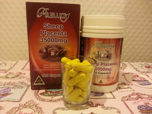 Ausway sheep placentra 35000 mg 1 กระปุก 100 เม็ด รูปที่ 1