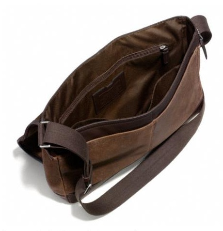 กระเป๋าผู้ชายสะพาย COACH CAMDEN LEATHER MESSENGER F70924 รูปที่ 4