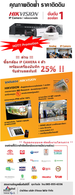 New!! Hot Promotion HIKVISION Sale 25% รูปที่ 1