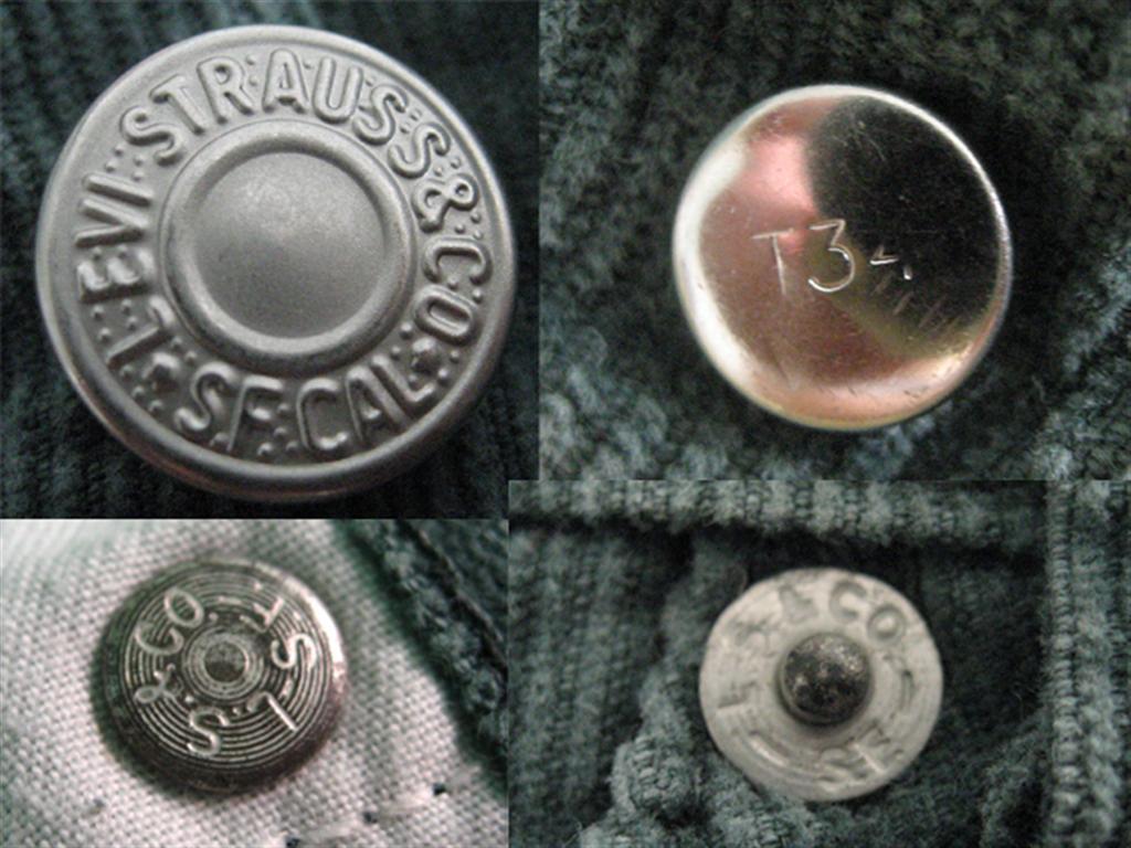 Levi's ลูกฟูกกระดุมเงินยุโรป มือสองของแท้ Made in Tunisia รูปที่ 6