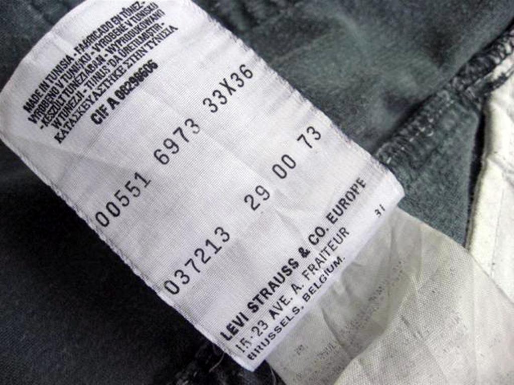 Levi's ลูกฟูกกระดุมเงินยุโรป มือสองของแท้ Made in Tunisia รูปที่ 4