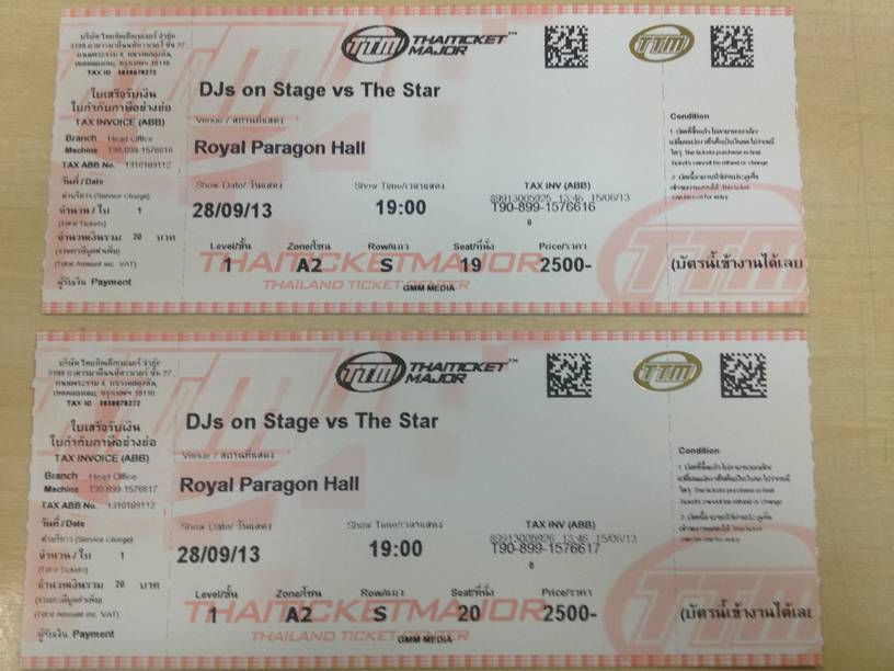 ขายบัตร DJs on stage ปะทะ The Star รอบวันเสาร์ที่ 28 กันยายน 56 รูปที่ 1