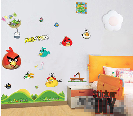 สติ๊กเกอร์ติดผนัง Angry Bird (50x70cm) รูปที่ 1