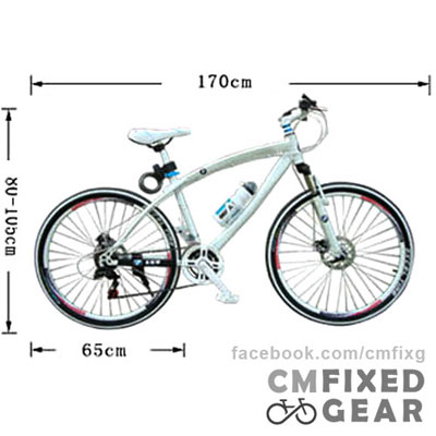 ขายถูกมาก จักรยานBMW เฟรมโค้ง จักรยานนำเข้า สีขาวพร้อมส่ง รูปที่ 1
