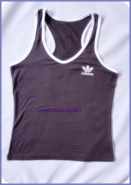 เสื้อกล้ามผู้หญิง ADIDAS สีเทา ขอบขาว รูปที่ 1