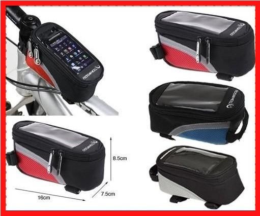 กระเป๋าแขวนจักรยาน+ใส่มือถือ ROSWHEEL ( ฟรี!ค่าจัดส่งแบบ EMS ) รูปที่ 1