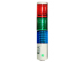 Signal Tower Light : ขนาดเส้นผ่าศูนย์กลาง 57 มม รองรับแรงดันไฟได้ทั้ง AC/DC มี3 สี คือ สีแดง สีเขียว สีฟ้า ผู้ใช้สามารถสลับสีของไฟได้เองโดยง่าย  