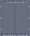 รูปย่อ ประตูเหล็ก ประตูหนีไฟ ประตูไฟเบอร์กลาส งานวงกบเหล็ก แบบราชการต่างๆ รูปที่1