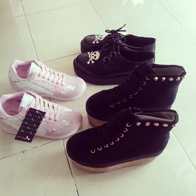 Creepers รองเท้าแพลตฟอร์ม รองเท้าPlatformshoes รองเท้าunderground รองเท้าtuk หลายเเบบหลายสไตล์ รูปที่ 1