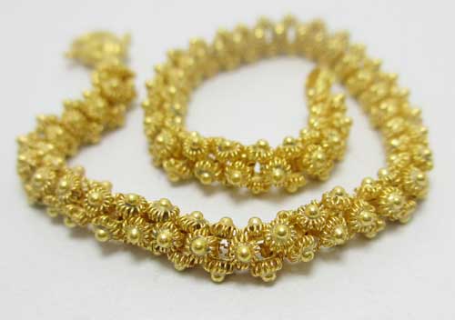 สร้อยข้อมือ หินทวารวดี งานเก่า นน. 6.87 g รูปที่ 6