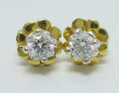 ต่างหูทอง Blue Topaz บลูโทพาส ตุ้งติ้ง นน. 12.07 g รูปที่ 7